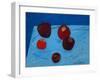 Apples on Blue Paper Bag-Sophie Harding-Framed Giclee Print