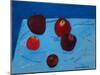 Apples on Blue Paper Bag-Sophie Harding-Mounted Giclee Print