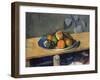 Apples, Pears and Grapes, 1879-1880-Paul Cézanne-Framed Giclee Print