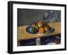 Apples, Pears and Grapes, C.1879-Paul Cézanne-Framed Giclee Print