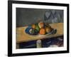 Apples, Pears and Grapes, C.1879-Paul Cézanne-Framed Giclee Print