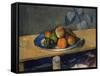 Apples, Pears and Grapes, C.1879-Paul Cézanne-Framed Stretched Canvas