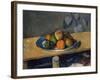 Apples, Pears and Grapes, C.1879-Paul Cézanne-Framed Giclee Print