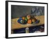 Apples, Pears and Grapes, C.1879-Paul Cézanne-Framed Giclee Print