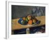 Apples, Pears and Grapes, C.1879-Paul Cézanne-Framed Premium Giclee Print