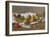 Apples, Pears and Grapes-Gustave Courbet-Framed Giclee Print