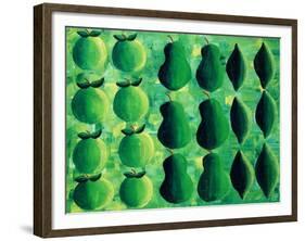 Apples, Pears and Limes, 2004-Julie Nicholls-Framed Giclee Print