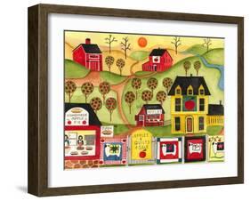 Apples Quilts 4 Sale-Cheryl Bartley-Framed Giclee Print