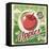 Apples Retro Poster-Lukeruk-Framed Stretched Canvas