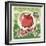 Apples Retro Poster-Lukeruk-Framed Art Print