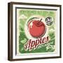 Apples Retro Poster-Lukeruk-Framed Premium Giclee Print