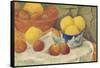 Apples with a Blue Dish, 1922 (Oil on Canvas)-Paul Serusier-Framed Stretched Canvas