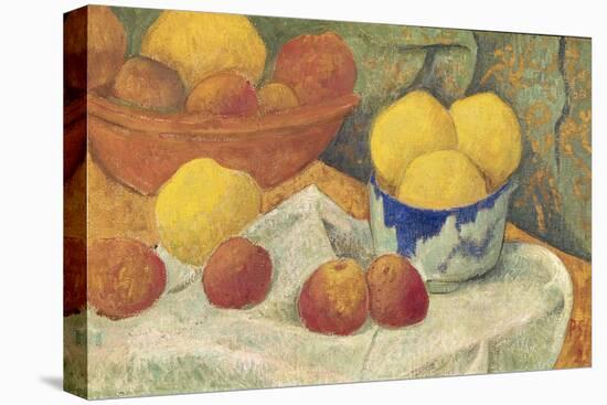 Apples with a Blue Dish, 1922 (Oil on Canvas)-Paul Serusier-Stretched Canvas