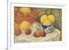 Apples with a Blue Dish, 1922 (Oil on Canvas)-Paul Serusier-Framed Giclee Print