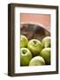 Apples, Wooden Bowl, Granny Smith-Nikky Maier-Framed Photographic Print