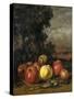 Apples-Gustave Courbet-Stretched Canvas