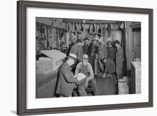 Applicants for Jobs on Tva's Norris Dam Were Conducted at Stiner's Store, Lead Mine Bend, Tn-null-Framed Photo