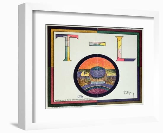 Application of the 'Cercle Chromatique' of Charles Henry, 1889-Paul Signac-Framed Giclee Print