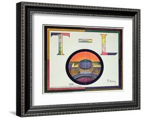 Application of the 'Cercle Chromatique' of Charles Henry, 1889-Paul Signac-Framed Giclee Print