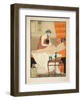 Application of White Egyptian Perfume to the Hip, Illustration from 'The Works of Hippocrates' 1934-Joseph Kuhn-Regnier-Framed Giclee Print