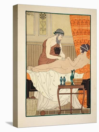 Application of White Egyptian Perfume to the Hip, Illustration from 'The Works of Hippocrates' 1934-Joseph Kuhn-Regnier-Stretched Canvas