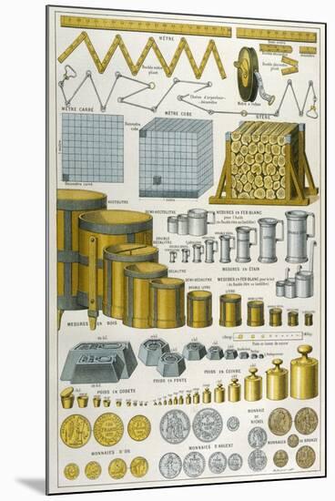 Applications of the Metric System to Dimensions Weight and Money-null-Mounted Premium Giclee Print