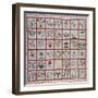 Appliqued Cotton Quilt Coverlet, Probably New York, Dated January 15th, 1859-null-Framed Giclee Print