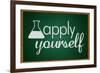 Apply Yourself Television-null-Framed Art Print