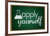 Apply Yourself Television-null-Framed Art Print