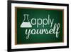 Apply Yourself Television-null-Framed Art Print