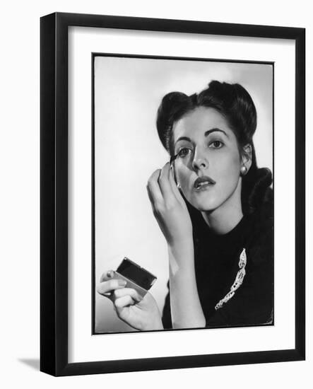 Applying Mascara 1940s-null-Framed Photographic Print