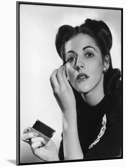 Applying Mascara 1940s-null-Mounted Photographic Print