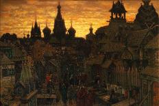 Ancient Moskow. Street in Kitay-Gorod in the 17 Century, 1900-Appolinari Mikhaylovich Vasnetsov-Giclee Print