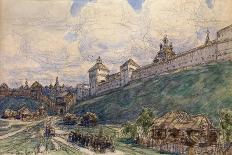 Ancient Moskow. Street in Kitay-Gorod in the 17 Century, 1900-Appolinari Mikhaylovich Vasnetsov-Giclee Print