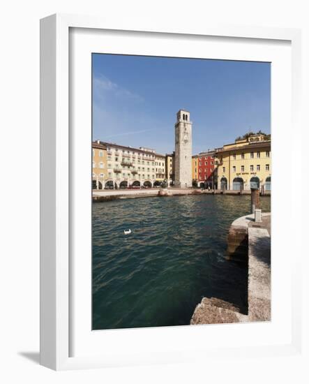 Apponale Tower, Piazza 3 Novembre, Riva Del Garda, Lago Di Garda (Lake Garda), Trentino-Alto Adige,-Sergio Pitamitz-Framed Photographic Print