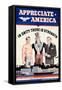 Appreciate America, 1943-null-Framed Stretched Canvas