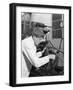 Apprentice at Work, Globe and Simpson Auto Electrical Workshop, Nottingham, Nottinghamshire, 1961-Michael Walters-Framed Photographic Print