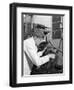 Apprentice at Work, Globe and Simpson Auto Electrical Workshop, Nottingham, Nottinghamshire, 1961-Michael Walters-Framed Photographic Print