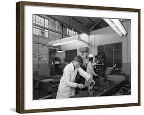 Apprentice at Work, Globe and Simpson Auto Electrical Workshop, Nottingham, Nottinghamshire, 1961-Michael Walters-Framed Photographic Print