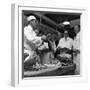 Apprentice Butcher Showing His Work to Competition Judges, Barnsley, South Yorkshire, 1963-Michael Walters-Framed Photographic Print