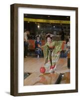 Apprentice Geisha Bowling-Larry Burrows-Framed Photographic Print