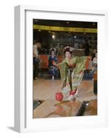 Apprentice Geisha Bowling-Larry Burrows-Framed Photographic Print