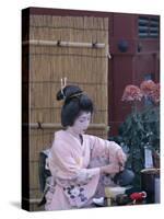 Apprentice Geisha (Maiko) Performing Tea Ceremony, Tokyo, Honshu, Japan-null-Stretched Canvas