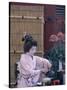 Apprentice Geisha (Maiko) Performing Tea Ceremony, Tokyo, Honshu, Japan-null-Stretched Canvas