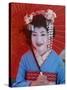 Apprentice Geisha (Maiko), Woman Dressed in Traditional Costume, Kimono, Kyoto, Honshu, Japan-null-Stretched Canvas