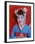 Apprentice Geisha (Maiko), Woman Dressed in Traditional Costume, Kimono, Kyoto, Honshu, Japan-null-Framed Premium Photographic Print