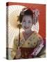 Apprentice Geisha (Maiko), Woman Dressed in Traditional Costume, Kimono, Kyoto, Honshu, Japan-null-Stretched Canvas