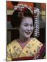 Apprentice Geisha (Maiko), Woman Dressed in Traditional Costume, Kimono, Kyoto, Honshu, Japan-null-Mounted Photographic Print