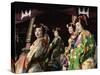 Apprentice Geisha (Maiko), Women Dressed in Traditional Costume, Kimono, Kyoto, Honshu, Japan-null-Stretched Canvas