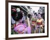 Apprentice Geisha (Maiko), Women Dressed in Traditional Costume, Kimono, Kyoto, Honshu, Japan-null-Framed Photographic Print